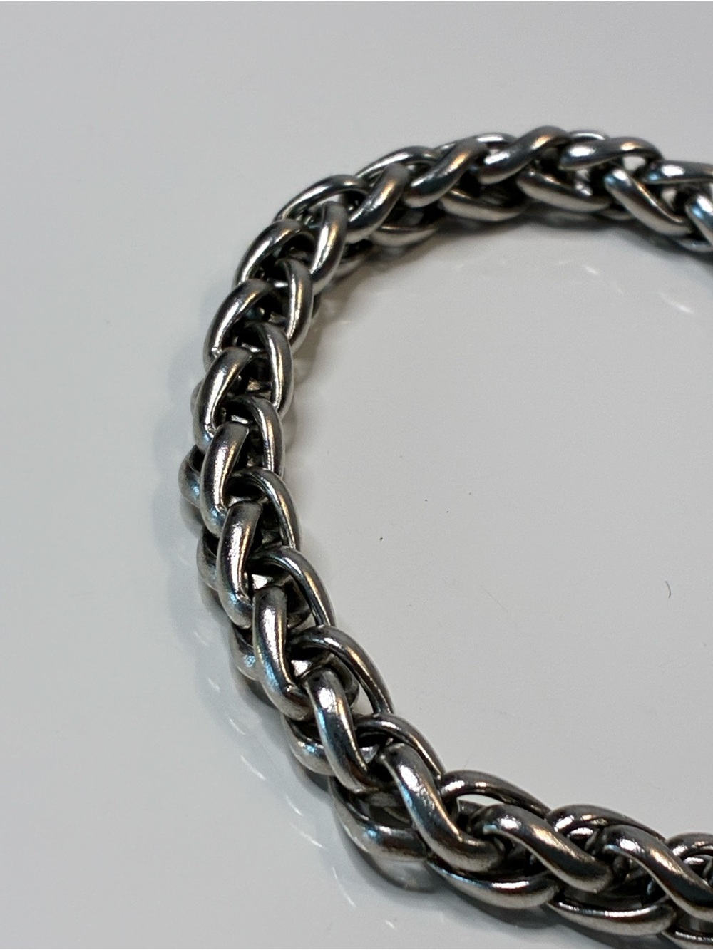 Gold and Silver Braided Rope Chain Bracelet High Low Timeless Every Day Easy - Picture 10 of 15